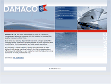 Tablet Screenshot of damaco.com.hr